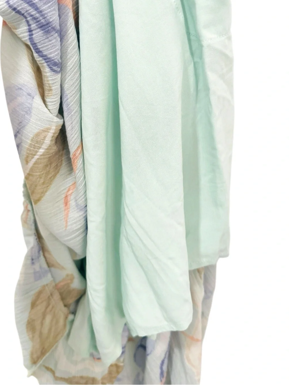 Abercrombie & Fitch NWT Easy Waist Lt Green Tiered MidMaxi Dress Floral Romantic